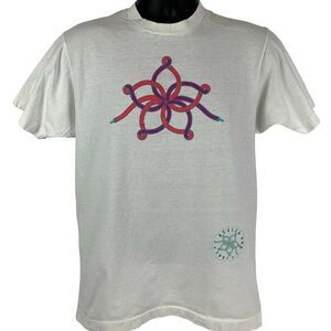 Vintage 90s Houston Azalea Run T Shirt Mens Medium Texas Running 1991 USA White